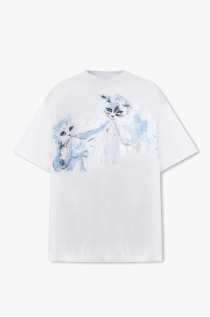shirt Acne Studios - Light blue Printed T
